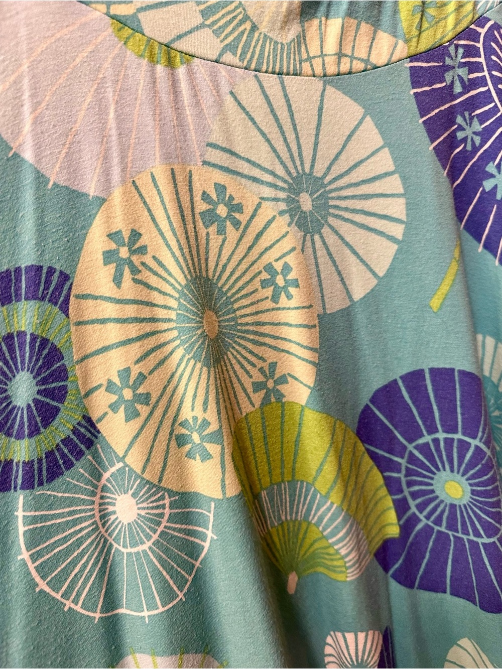 Tori Richard Blue Floral Tropical Skirt
